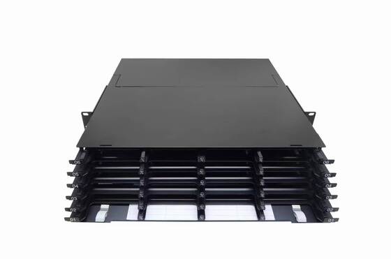 2U 288 Cores MTP MPO -LC Patch panel ODF Chassis enclosure Sliding type for 24 Cassettes