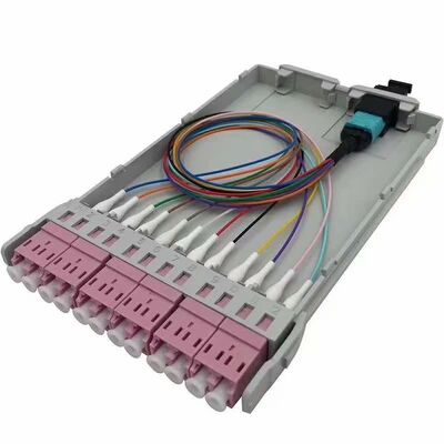 12 Core MPO-LC MTP-LC SM OM3 OM4 OM5 breakout Cassette Moduli Plastica