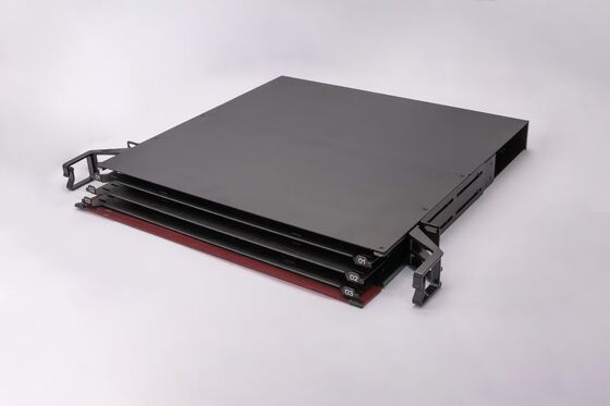 1U 144 Core MTP MPO -LC Pannello di permutazione ODF Chassis tipo scorrevole per 12 Cassette